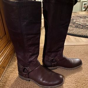 Frye Phillip Harness Tall boots size 8